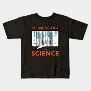 Speaking Out for Science (spectrogram) Kids T-Shirt